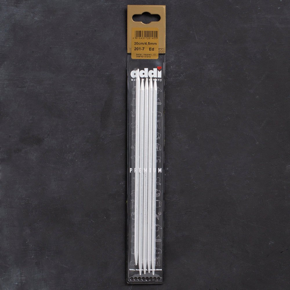 Addi 4,5mm 20cm 5'li Çorap Şişi - 201-7 - Hobium